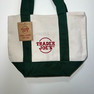 Trader Joe's green mini tote